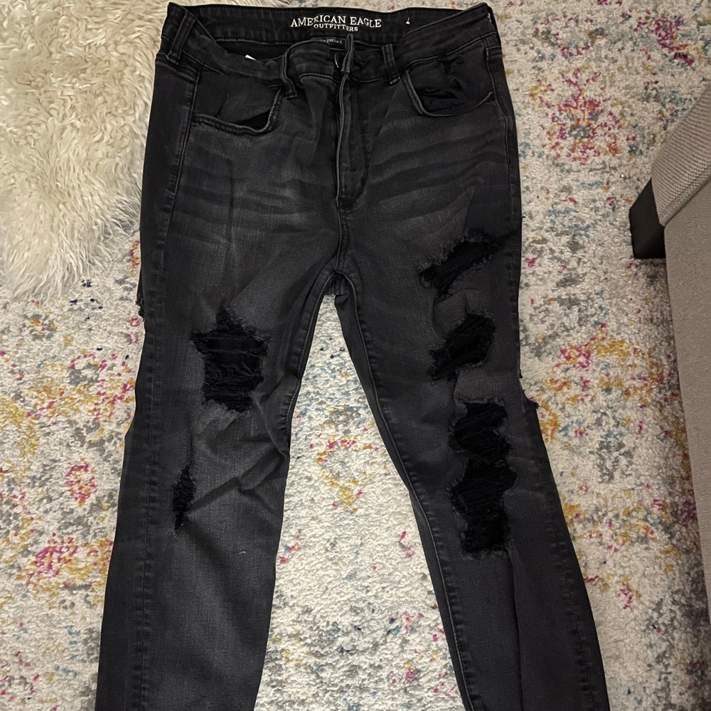 American Eagle Distressed Stretch Skinny Jeans